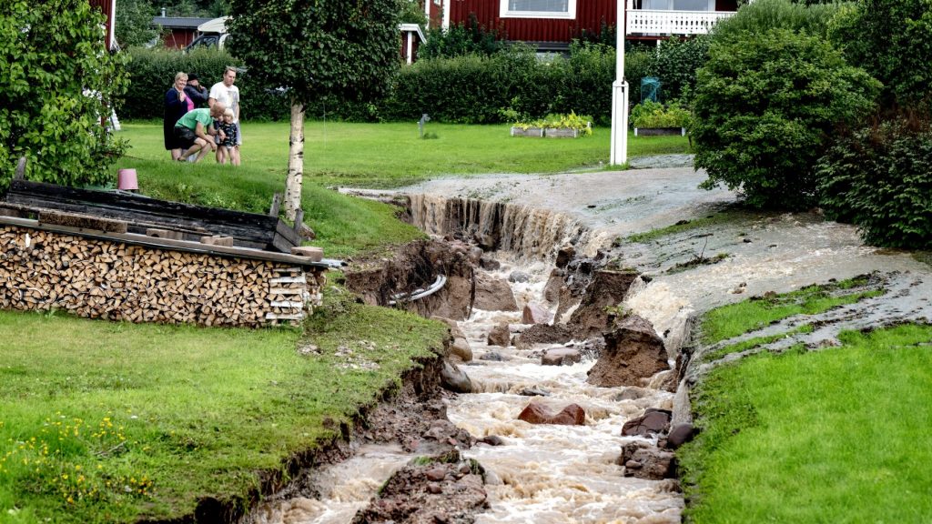 أضرار العاصفة هانز
Foto: Ulf Palm / TT