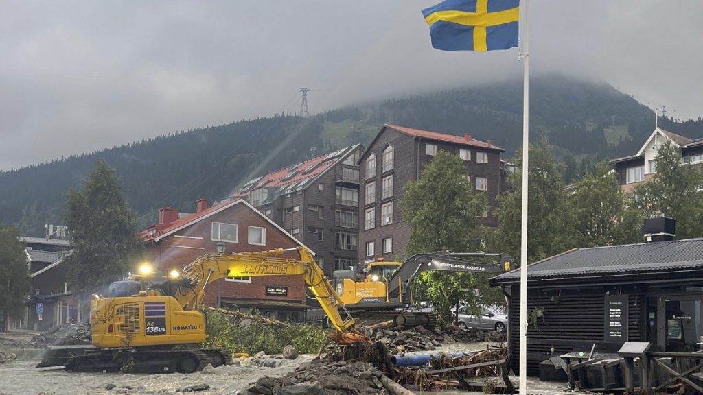 أضرار العاصفة هانز
Foto Räddningstjänsten i Åre