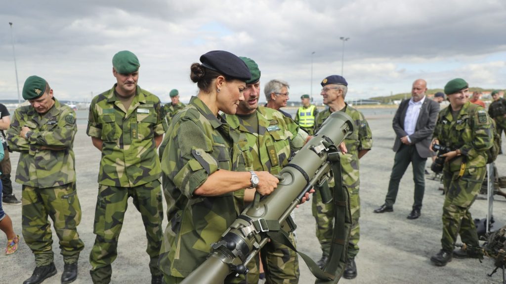 الأميرة فيكتوريا في زيارة لقاعدة عسكرية - أرشيفية
Foto: Adam Ihse / TT