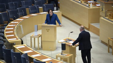 اجراءات مشددة خلال مناظرة برلمانية حول غزة
Foto: Henrik Montgomery / TT