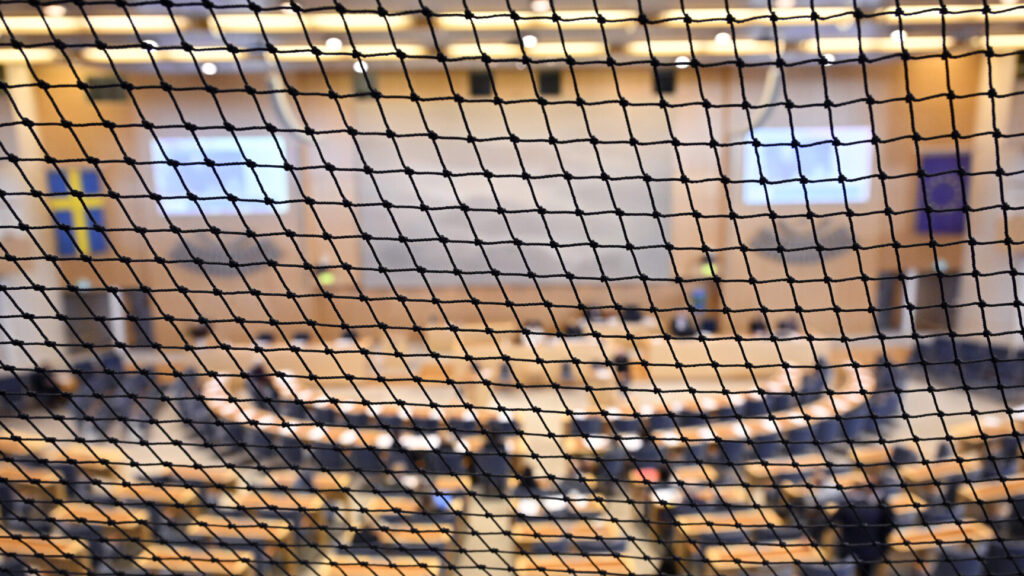 اجراءات مشددة خلال مناظرة برلمانية حول غزة
Foto: Henrik Montgomery / TT