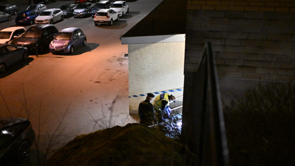 GÖTEBORG, SVERIGE 20250415
Två män har förts till sjukhus med oklara skador efter skottlossning i Biskopsgården i Göteborg under måndagskvällen, enligt polisen.
Foto: Björn Larsson Rosvall / TT / Kod 9200