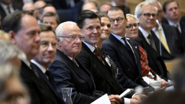 Stockholm, SVERIGE 20250909
Kung Carl Gustaf och talman Andreas Norlén vid riksmötets öppnande i riksdagens kammare.
Foto: Henrik Montgomery / TT / Kod 10060