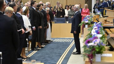 Stockholm, SVERIGE 20250909
Kung Carl Gustaf vid riksmötets öppnande i riksdagens kammare.
Foto: Henrik Montgomery / TT / Kod 10060