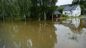 صورة من الفيضانات والسيول شمال السويد
Foto: Mats Andersson / TT