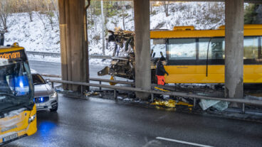 إصابات خطيرة في حادث باص بمدينة مالمو 
Foto: Johan Nilsson / TT