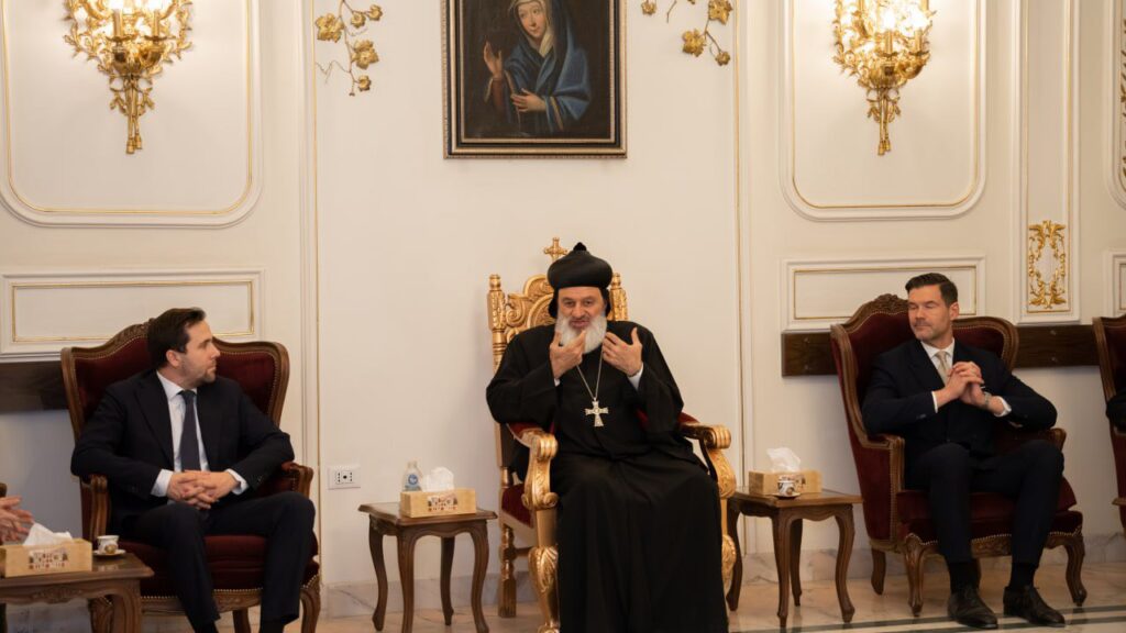 دوسا وفورشيل يلتقيان ممثلي الطوائف المسيحية في دمشق - مصدر الصور: بطريركية السريان الأرثوذكس