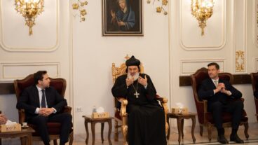 دوسا وفورشيل يلتقيان ممثلي الطوائف المسيحية في دمشق - مصدر الصور: بطريركية السريان الأرثوذكس 