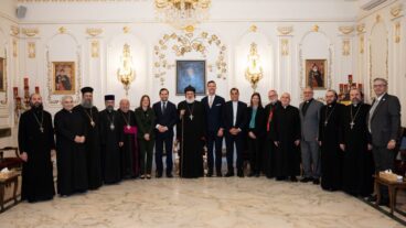 دوسا وفورشيل يلتقيان ممثلي الطوائف المسيحية في دمشق - مصدر الصور: بطريركية السريان الأرثوذكس 