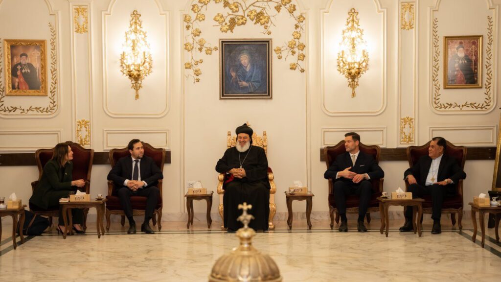 دوسا وفورشيل يلتقيان ممثلي الطوائف المسيحية في دمشق - مصدر الصور: بطريركية السريان الأرثوذكس