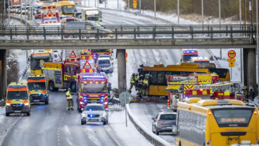 إصابات خطيرة في حادث باص بمدينة مالمو 
Foto: Johan Nilsson / TT
