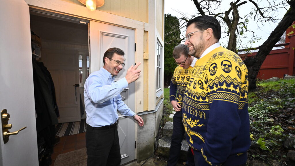 غداء يجمع رؤساء أحزاب تيدو في منزل كريسترشون
Foto: Christine Olsson / TT