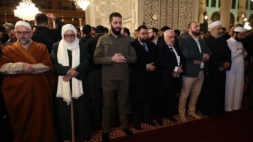 الرئيس السوري أحمد الشرع في الأموي - الرئاسة السورية