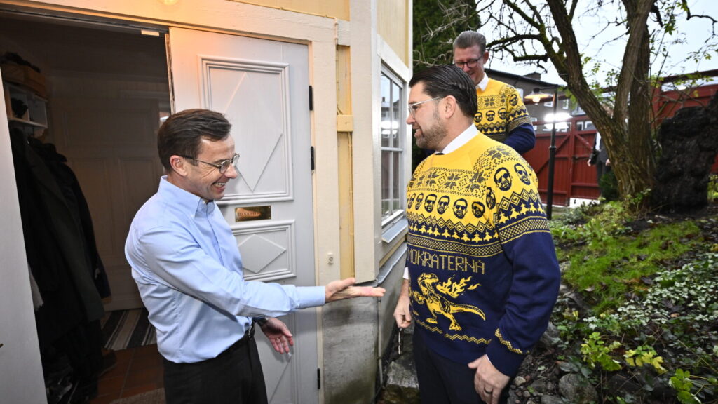 غداء يجمع رؤساء أحزاب تيدو في منزل كريسترشون
Foto: Christine Olsson / TT