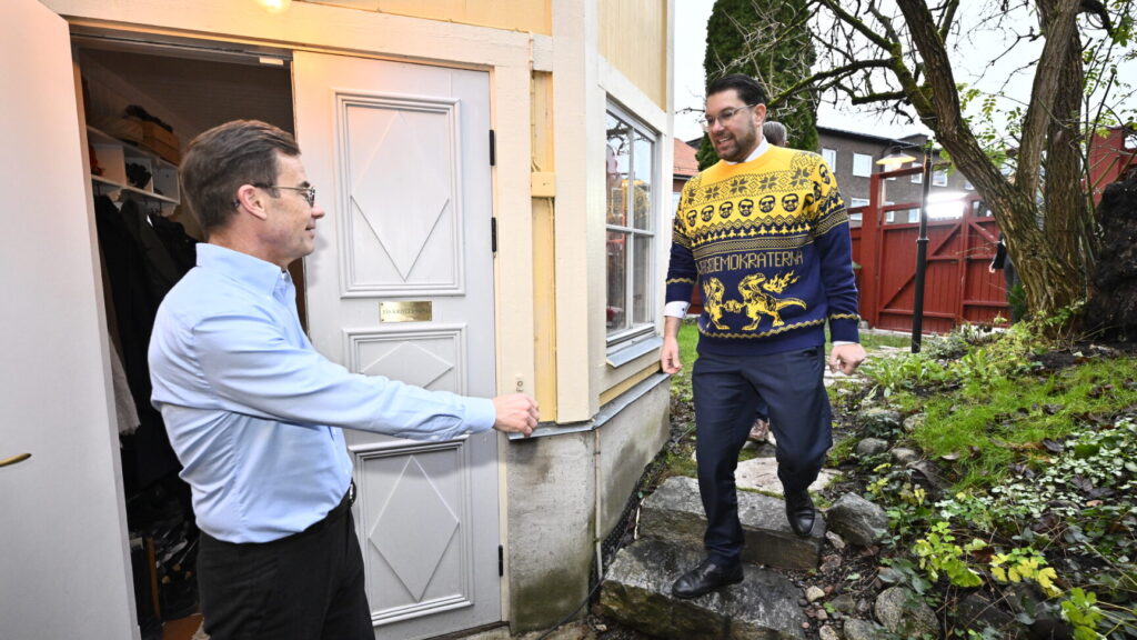 غداء يجمع رؤساء أحزاب تيدو في منزل كريسترشون
Foto: Christine Olsson / TT