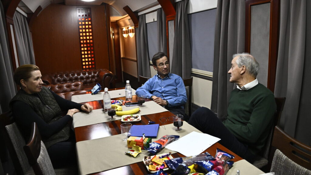 كريسترشون يصل بالقطار إلى أوكرانيا في ذكرى الهجوم الروسي
Foto: Fredrik Sandberg / TT