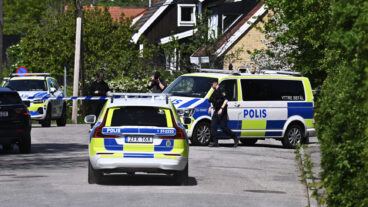 الشرطة مكان الحادث
Foto: Claudio Bresciani / TT 