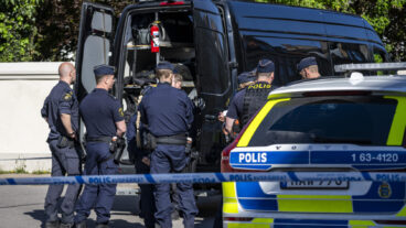 انفجار قرب مبنى سكني في لاندسكرونا Foto: Johan Nilsson / TT