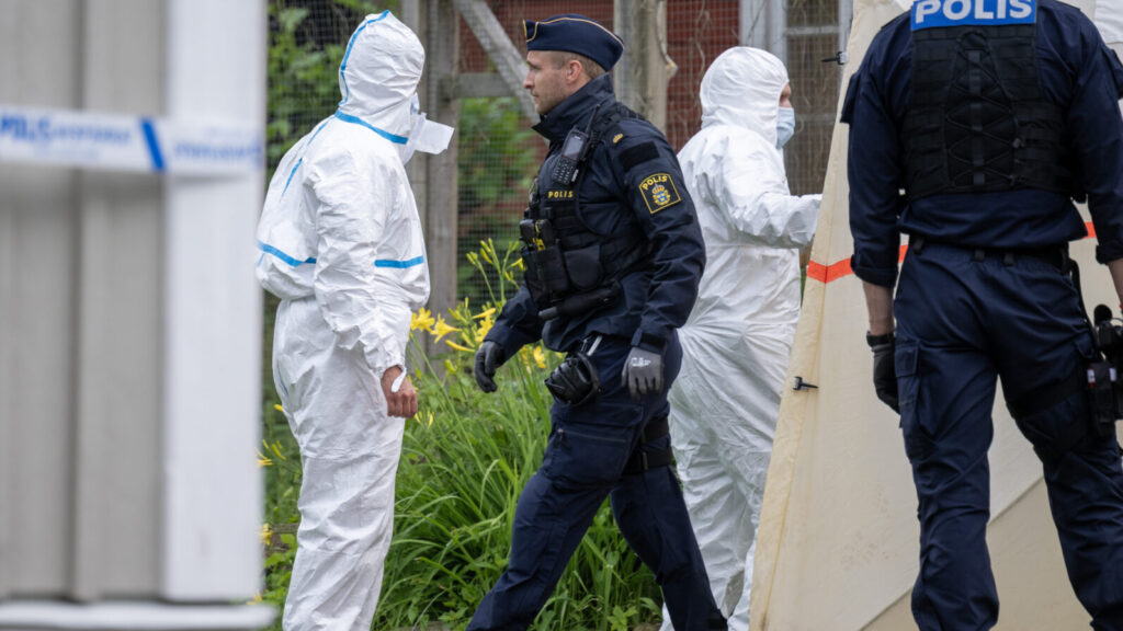الشرطة مكان الحادث
Foto: Johan Nilsson / TT