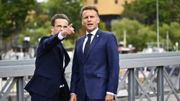 STOCKHOLM, SVERIGE 20260831
Statsminister Ulf Kristersson (M) tar emot Frankrikes president Emmanuel Macron i Stockholm för ett bilateralt möte med fokus på Sveriges och Frankrikes fördjupade försvarspolitiska samarbete.
Foto: Anders Wiklund / TT / Kod 10040