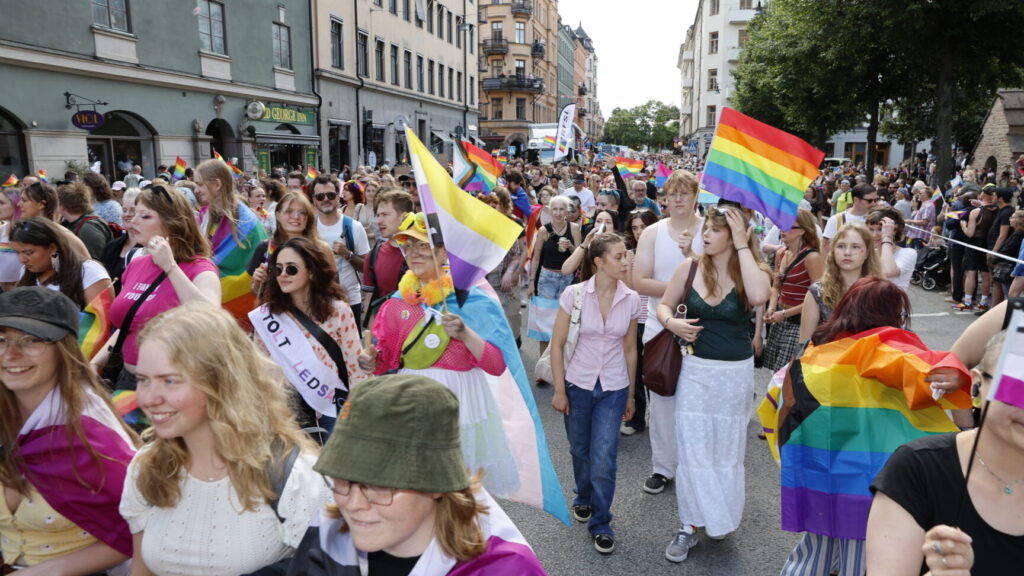 STOCKHOLM, SVERIGE 20260801
Prideparaden går från Norr Mälarstrand till Slussen under årets Stockholm Pride
Foto: Magnus Grimstedt / TT / Kod 11700